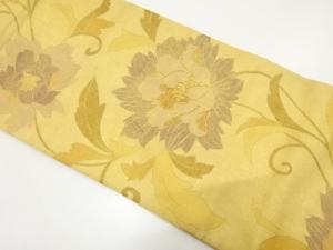 アンティーク　金彩　花唐草模様刺繍袋帯（材料）